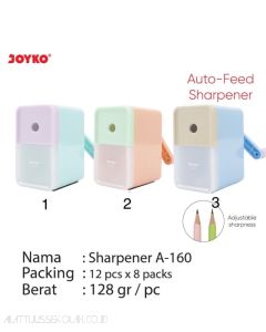 Foto Joyko Sharpener A-160 Rautan Mekanik Serutan Pensil Putar merek Joyko