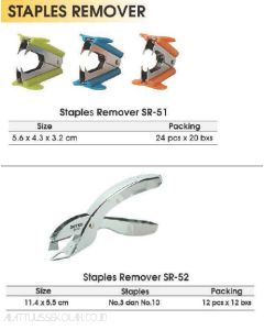 Contoh Joyko Staples Remover SR-52 Pelepas Pembuka Isi Staples merek Joyko