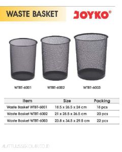 Contoh Joyko Waste Basket WTBT-6003 Tempat Sampah Jaring Bulat merek Joyko