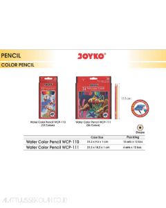 Jual Pensil Warna Cat Air Joyko Water Color Pencil WCP-111 (24 Color) termurah harga grosir Jakarta