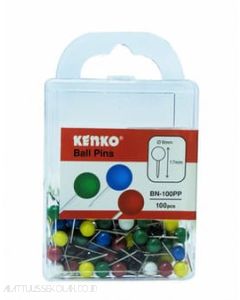 Foto alat tulis Kantor merk Kenko terlaris type Kenko Ball Pins BN-100PP Paku Kertas