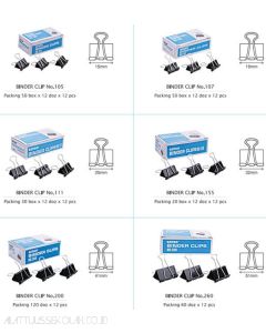 Jual Penjepit Kertas Kenko Binder Clip 107 termurah harga grosir Jakarta