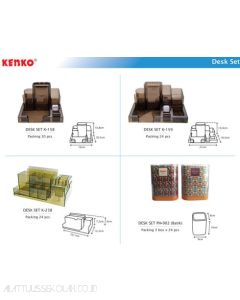 Brosur gambar alat tulis kantor Tempat Alat Tulis Kenko K-159 Desk Set