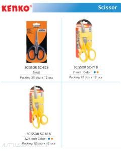 Contoh peralatan sekolah Kenko Scissor SC-818 Gunting dan gambarnya