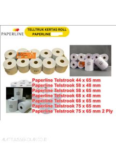 Gambar Kertas Roll Struk Kalkulator Print Bill Paperline Telstrook 68 x 48 mm merek Paperline