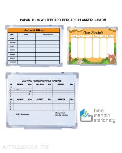 Papan Tulis Spidol Whiteboard Bergaris Tabel / Planner, Solusi Tepat untuk Jadwal Kerja dan Piket