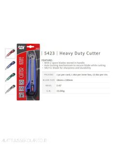 Contoh atk SDI 5423 Cutter Knife Blister Packs (L-500) Auto Lock Kater Besar dan gambarnya