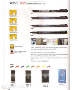 Gambar perlengkapan kantor Snowman OHP Permanent Marker OPM-8  (Medium - 8 Colour) Pena Spidol dan aneka katalog Snowman grosir