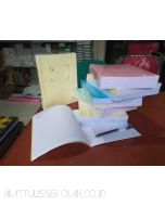 Bina Mandiri stationery jual Buku Tulis Polos Warna kotak besar - kotak sedang - kotak kecil - garis 3 - garis 5 bintang obor