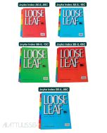 index Pemisah / Divider untuk Binder Note A5-B5 (5/8/10/12 tab warna)