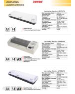 Toko Atk Grosir Bina Mandiri Stationery Jual Perlengkapan Warung Fotokopi dan Kantor Mesin Laminating / Laminasi - Laminating Machine Joyko