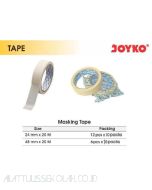 Gambar Masking Tape Joyko 24mmx20M | 48mmx20M Selotip khusus Automotif untuk cat semprot anti tembus merek Joyko