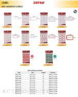 Toko Atk Grosir Bina Mandiri Stationery Jual Stiker Kotak segi Panjang / Bulat Kecil Besar Joyko Self Adhesive Labels