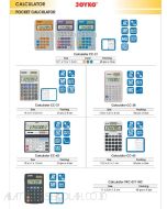 Gambar Kalkulator Saku Pocket 12 Digit Joyko Calculator CC-38 merek Joyko