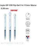 Contoh Pulpen gel Joyko Gel Pen GP-339 Flip Gel merek Joyko