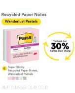 Contoh Alat Perlengkapan Kantor merk 3M Post-it , Gambar Produk 3M Post-it 654-5SSNRP Super Sticky Note Wanderlust Pastel 76x76mm 450 Sheets harga 66300 di Toko Peralatan Sekolah Murah